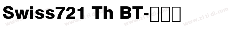 Swiss721 Th BT字体转换